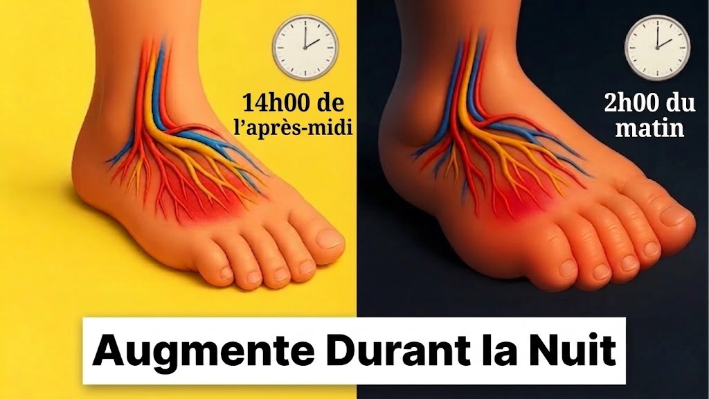 Comparaison circulation 14h vs 2h du matin – Aggravation nocturne